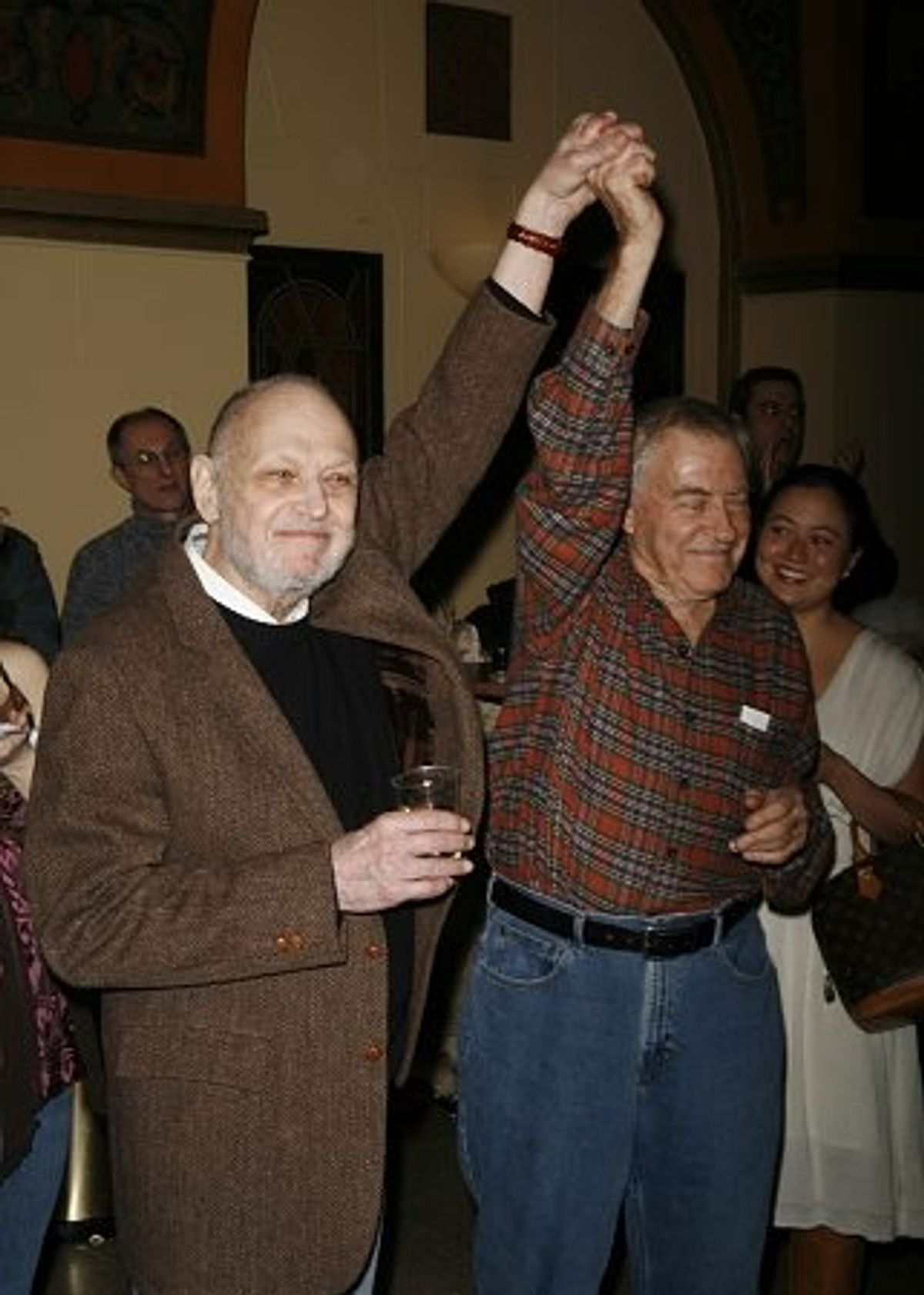 Charles Strouse and Lee Adams at 'Applause' City Center Encores! After Party