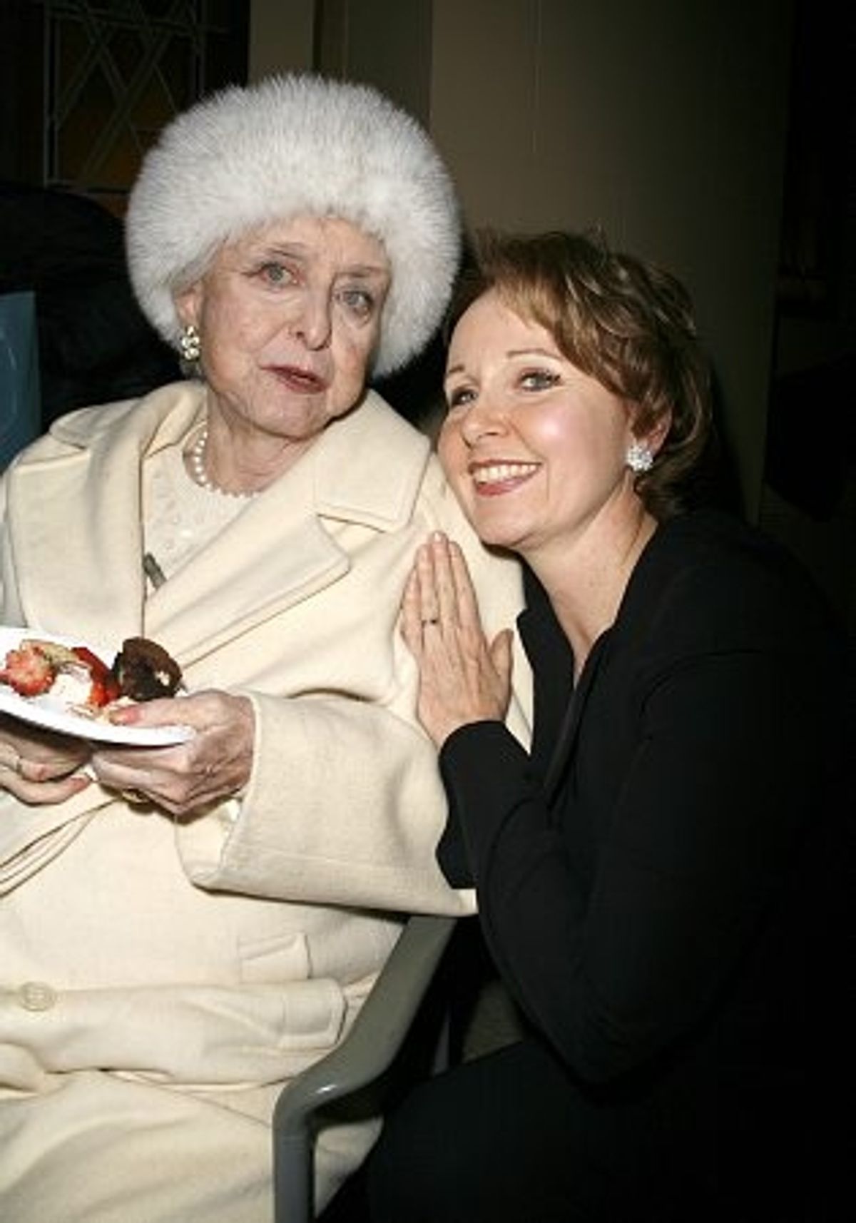Celeste Holm and Kate Burton at 