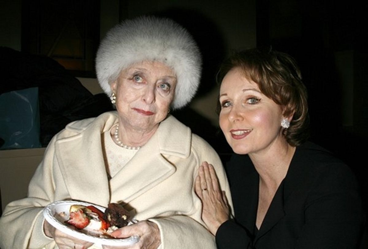 Celeste Holm and Kate Burton at 