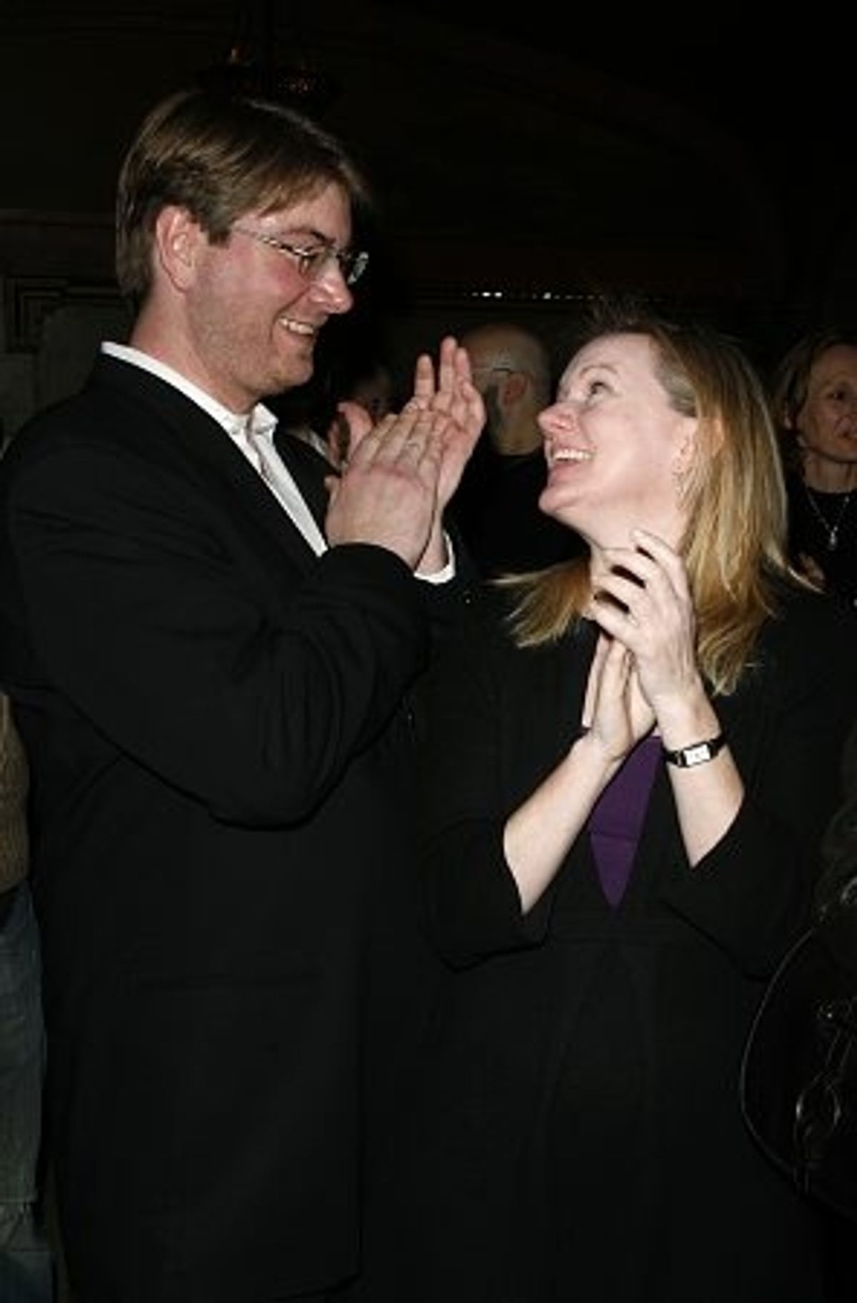 Kathleen Marshall and guest at 'Applause' City Center Encores! After Party