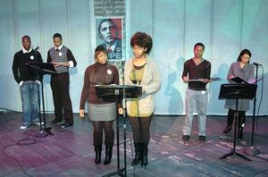 Timothy George Anderson, Dwayne Washington, Ebony Hood, Domonique Porter, Kevin Curtis, Alessia Thompson @ BroadwayWorld Timothy George Anderson, Dwayne Washington, Ebony Hood, Domonique Porter, Kevin Curti Photo