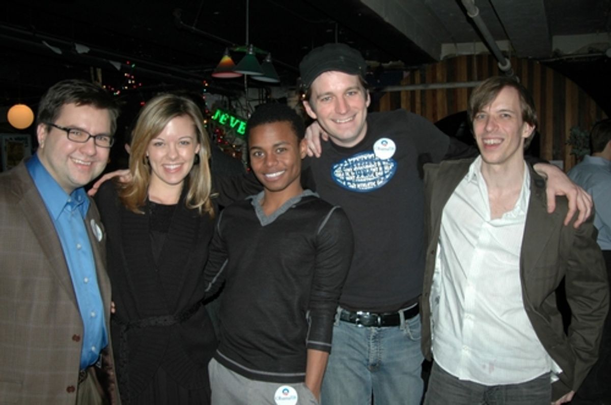 Michael Cassara, Kate Rockwell, Kevin Curtis, Ryan J. Davis, Joe Drymala at 