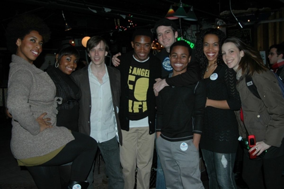Domonique Porter, Ebony Hood, Joe Drymala, Andrew Arrington,  Ryan J. Davis, Kevin Curtis,Erica Dorfler, Natalie Weiss at 