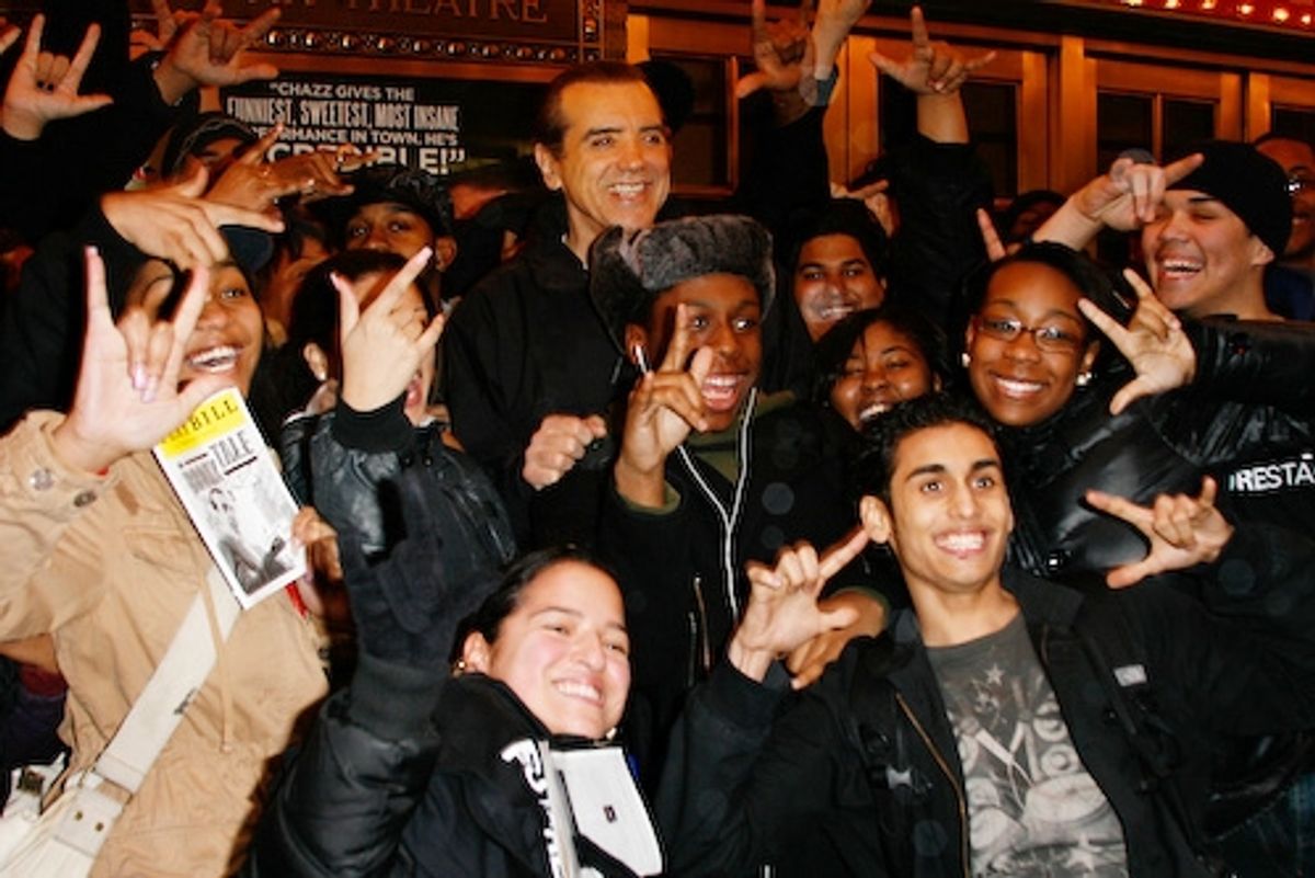 Chazz Palminteri with Fidelity Futurestage Students at 