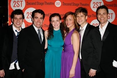 l-r: Adam Chanler-Berat, Brian d'Arcy James, Jennifer Damiano, Alice Ripley , Aaron T Photo