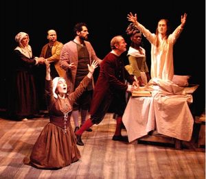 Sherry Stergack (front, kneeling) with (l-r) Cheryl Orsini, Bruce Smolanoff, Kevin Al Photo