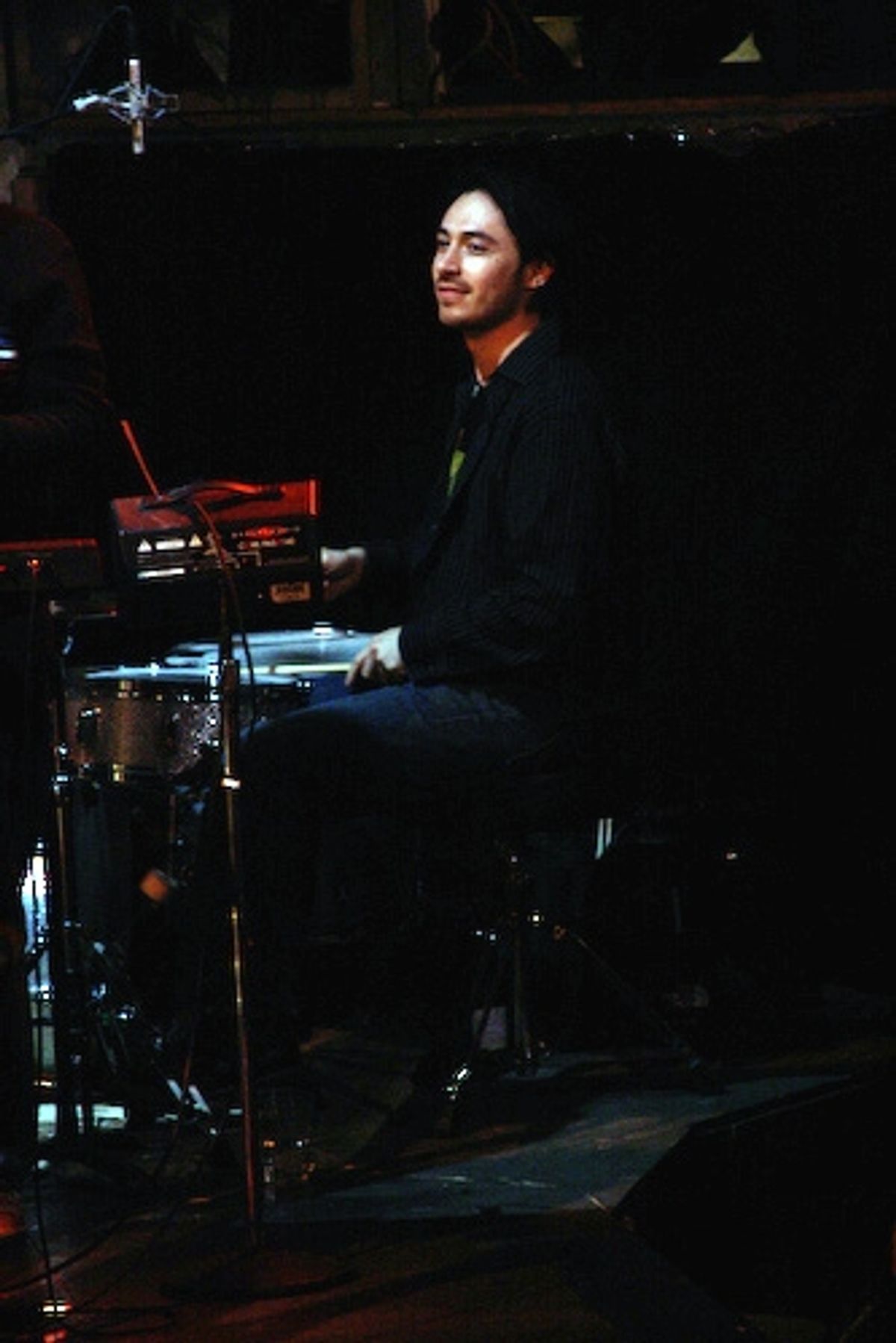 On drums, Damien Bassman at 