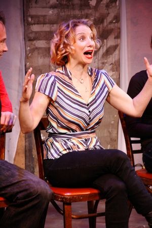 Sarah Saltzberg imitates Richard Simmons @ BroadwayWorld Sarah Saltzberg imitates Richard Simmons Photo