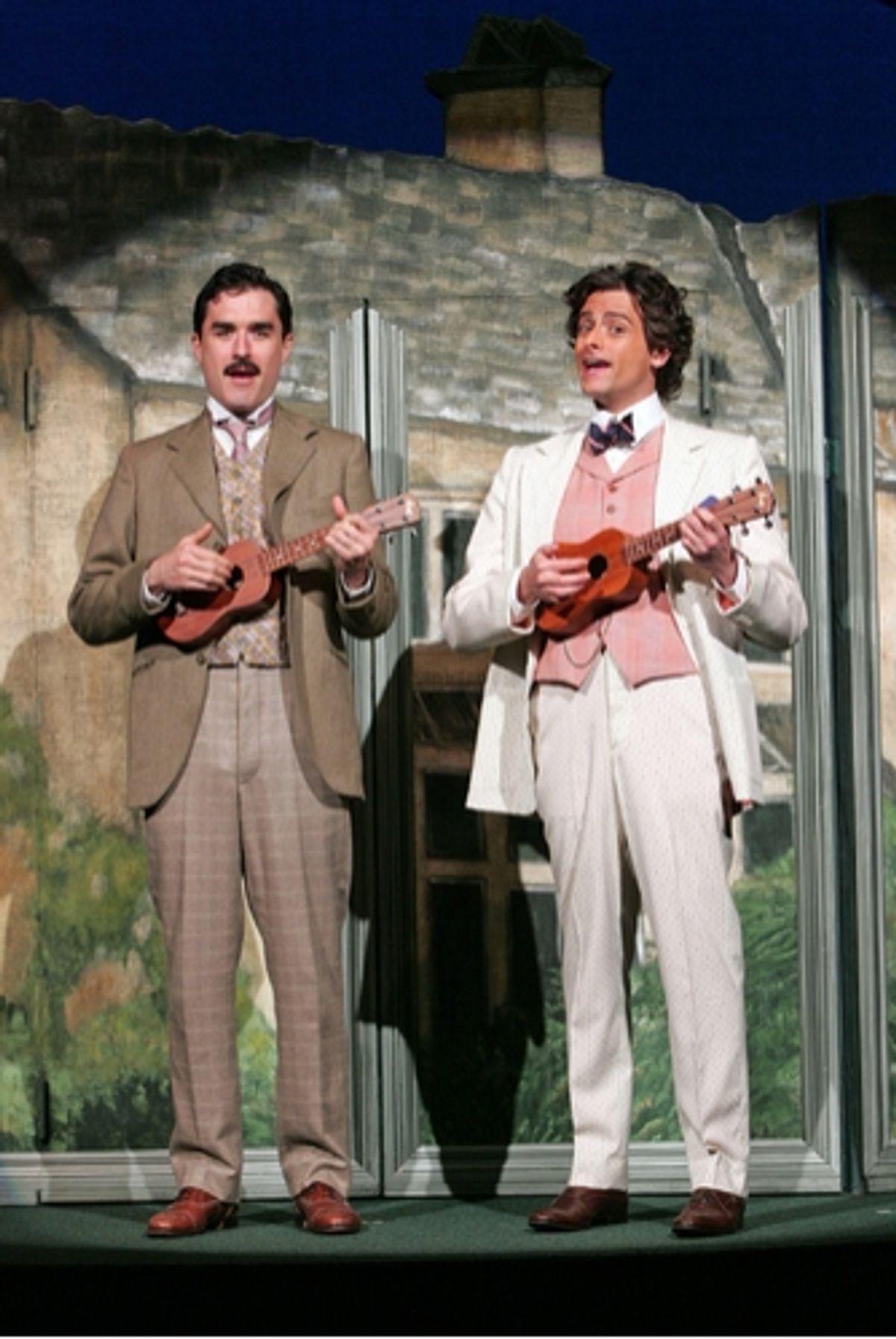 l-r: Tommy Schrider as Jack Worthington and Michael Gotch as Algernon Moncrieff at 
