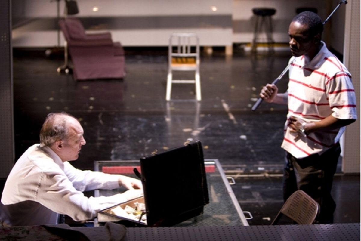 John Doman (left) and Chris Chalk at 
