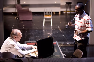 John Doman (left) and Chris Chalk Photo