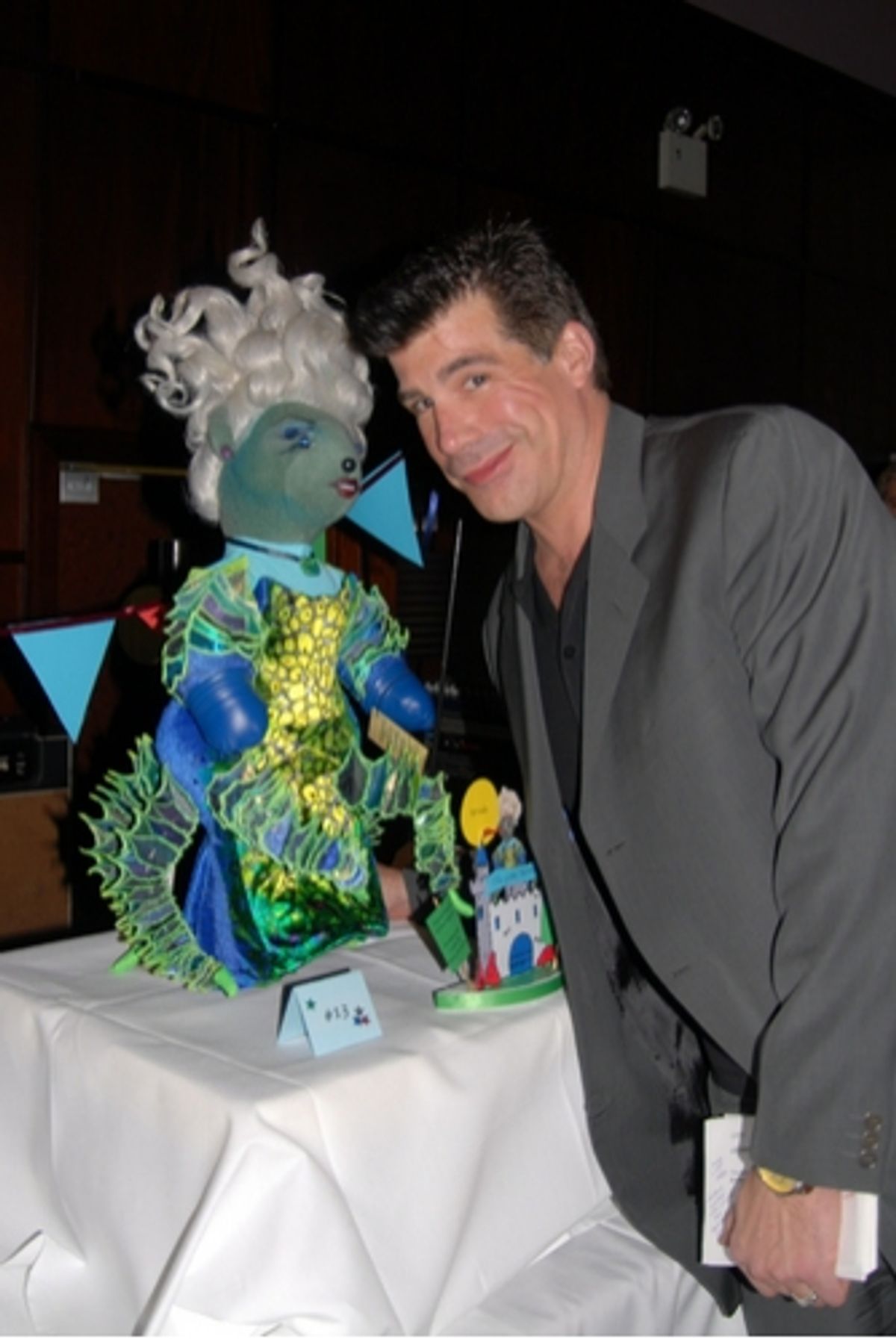 Host Bryan Batt with Ursula of The Little Mermaid at Broadway Bears 2008