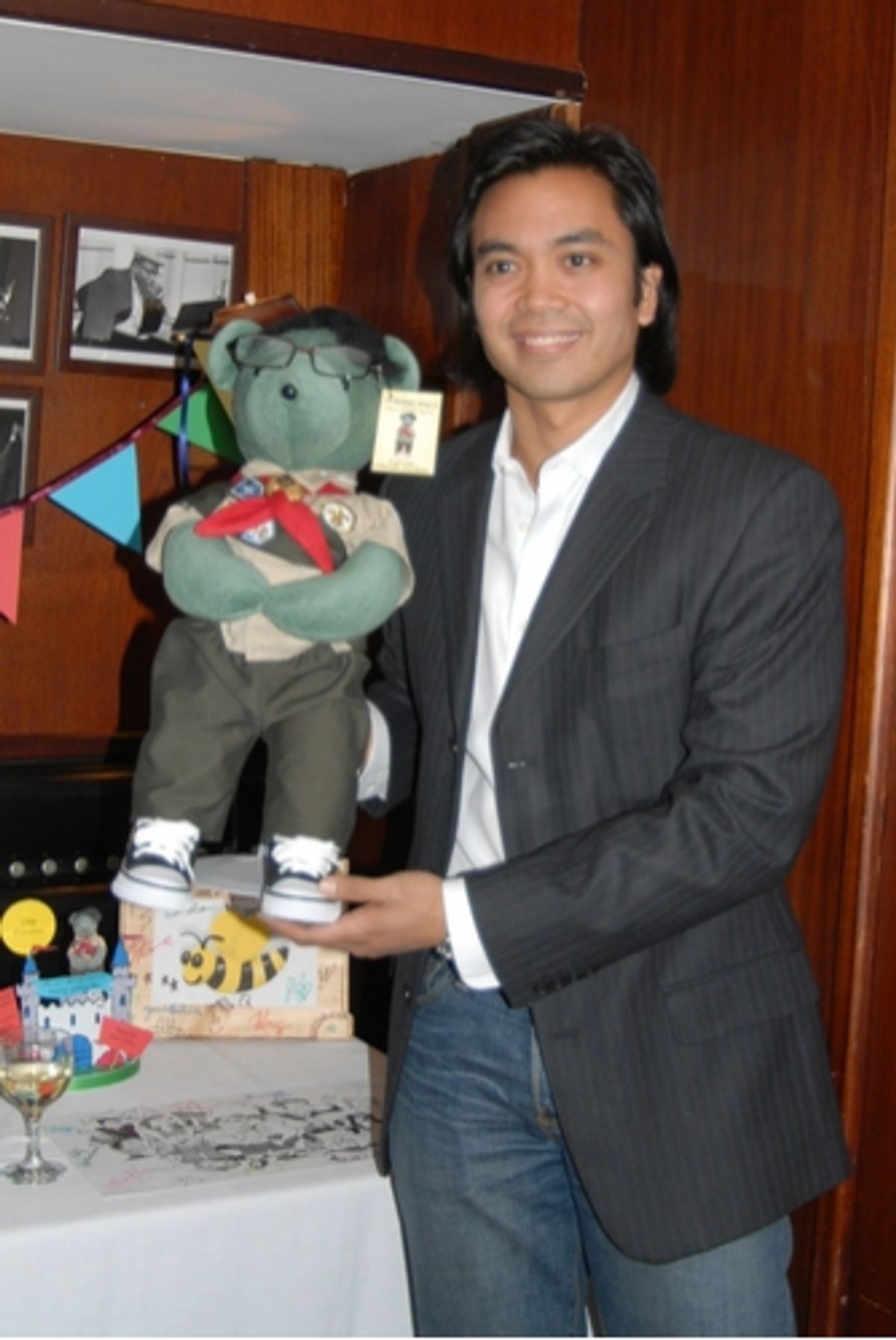 Jose Llana of The 25th Annual Putnam County Spelling Bee with Chip Tolentino at 