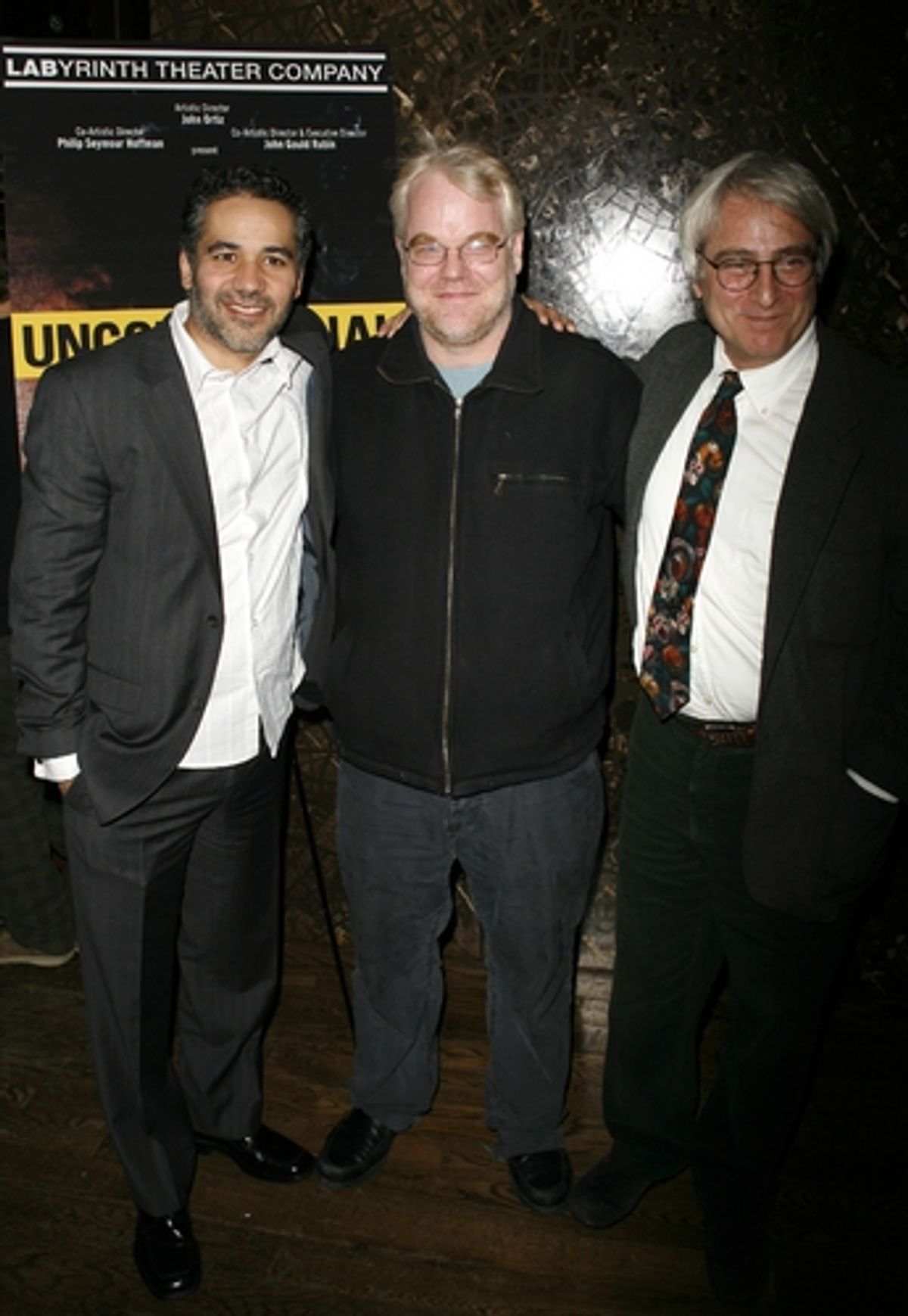 John Ortiz, Philip Seymour Hoffman and John Gould Rubin at 