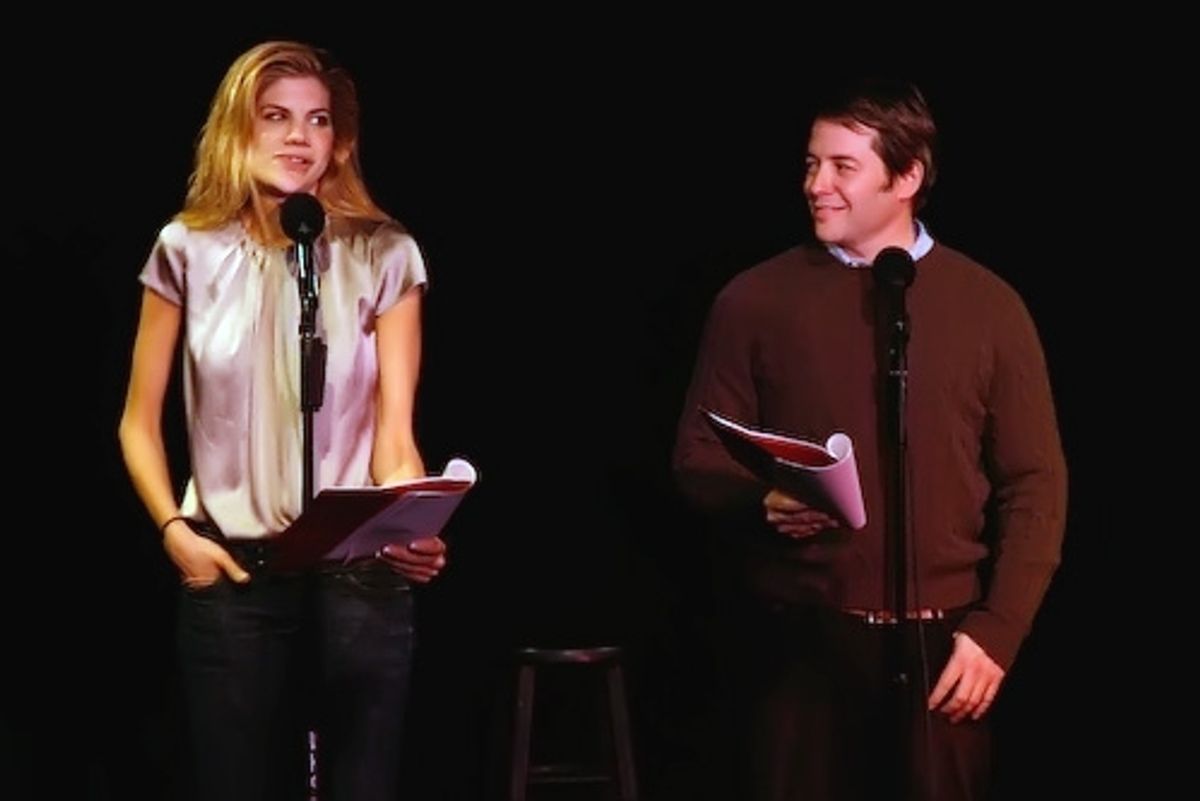 Kristen Johnston and Matthew Broderick at 