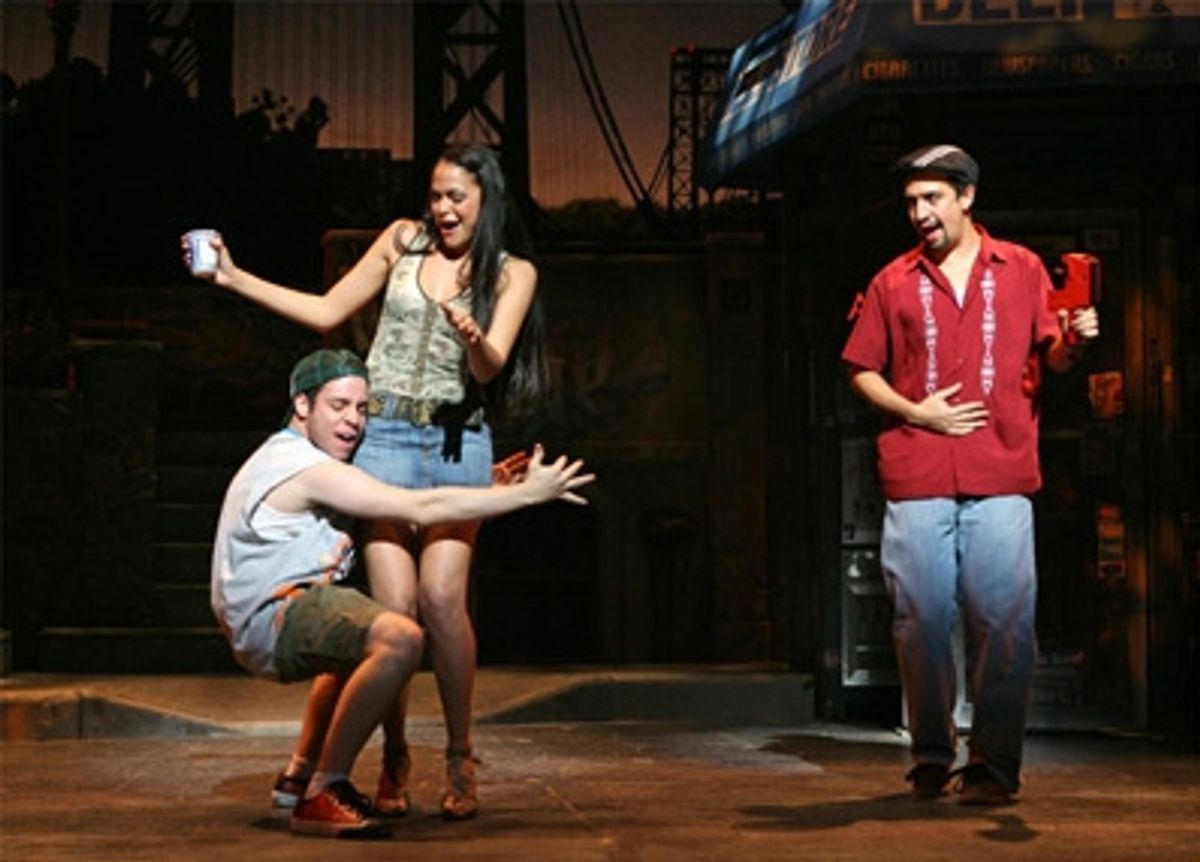 Robin De Jesus, Karen Olivo and Lin-Manuel Miranda at 