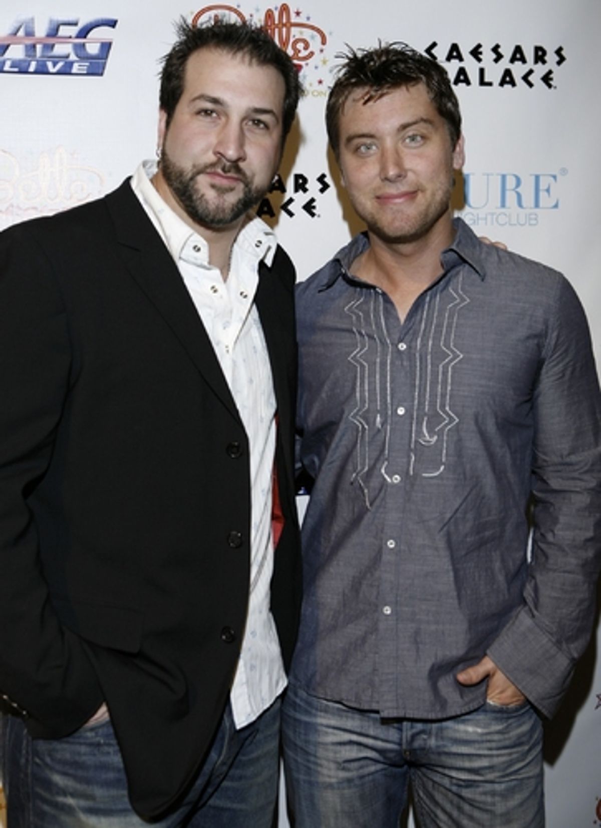 Joey Fatone and Lance Bass at 