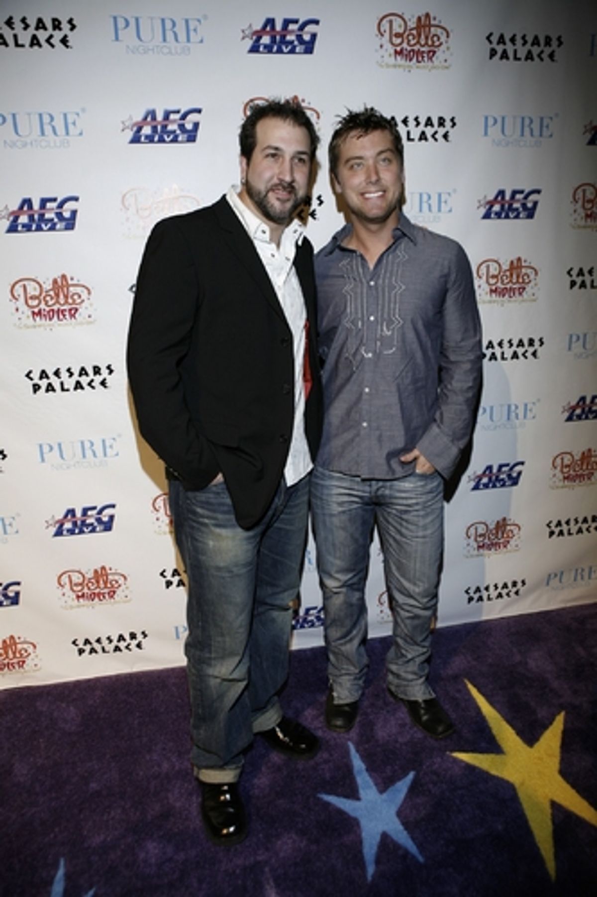 Joey Fatone and Lance Bass at 