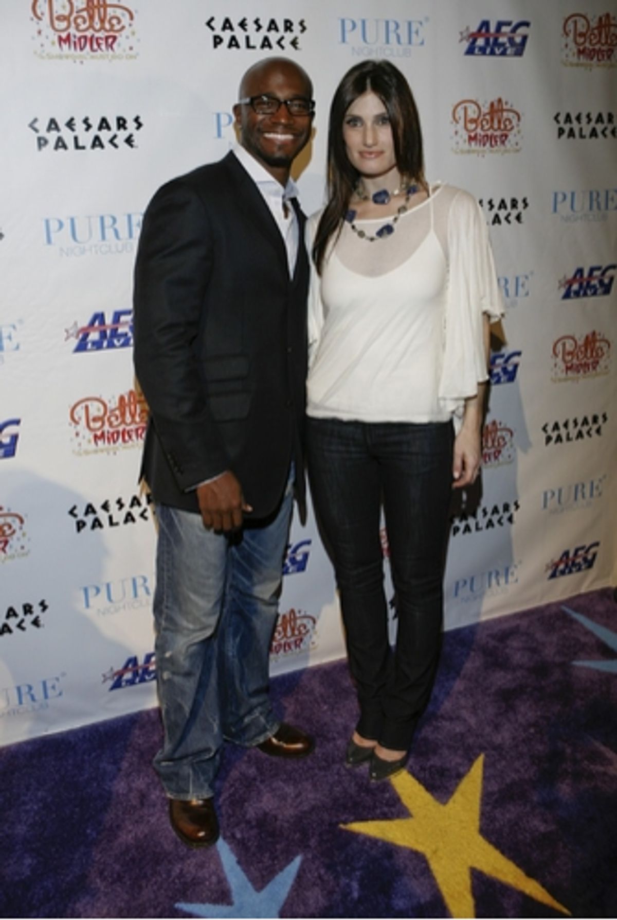 Taye Diggs and Idina Menzel
 at 