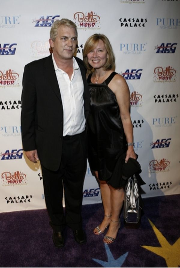 AEG Live CEO John Meglen with his wife Kerry Meglen Photo