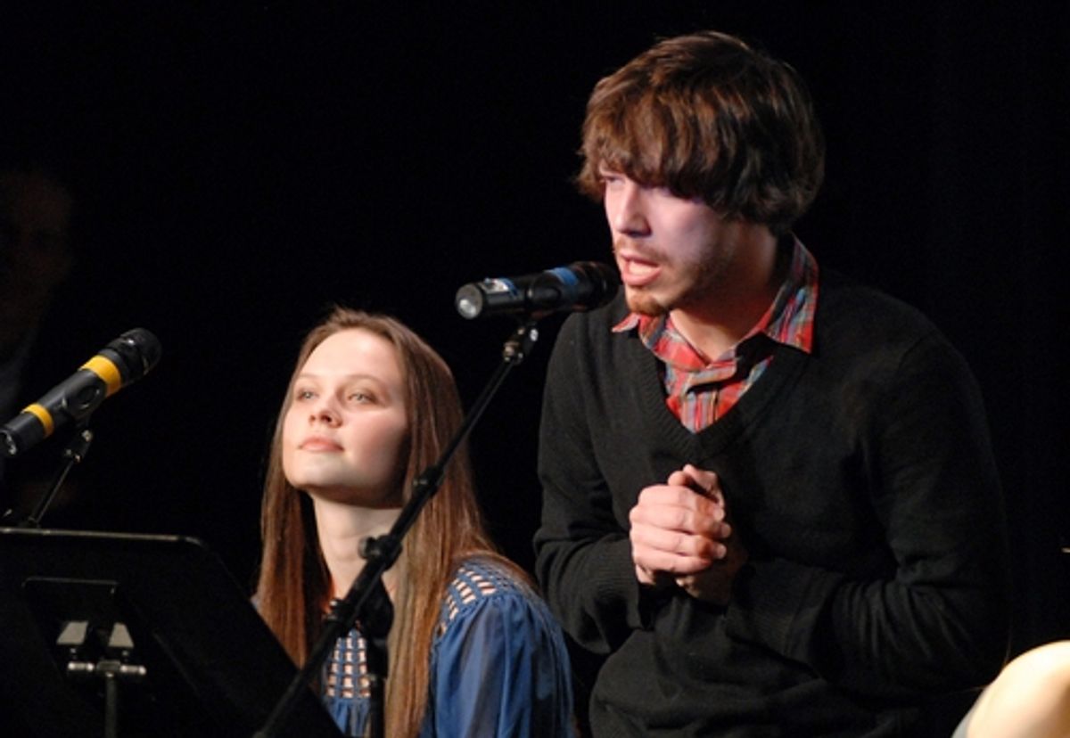 Lauren Pritchard and John Gallagher Jr. at 