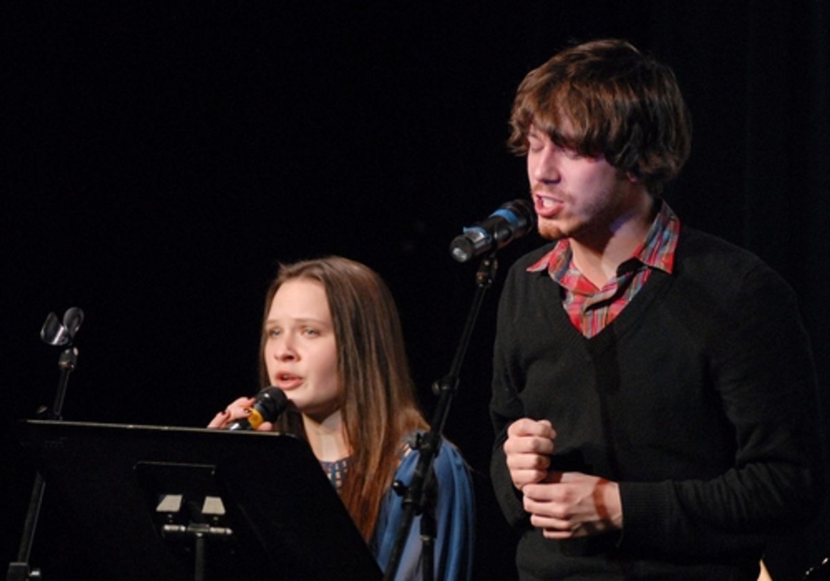 Lauren Pritchard and John Gallagher Jr. at 