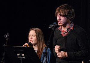 Lauren Pritchard and John Gallagher Jr. Photo