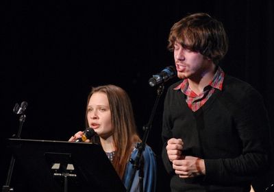 Lauren Pritchard and John Gallagher Jr. Photo