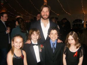 l-r: Arielle Dayan (Young Eponine), Will Higgins (Gavroche- shared), John Cudia (Valj Photo