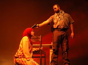 l-r: Mary Wiseman and Paolo DiFabio in Nitzan Halperin's Sow and Weep Photo