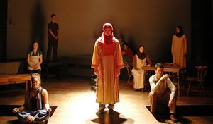 Mary Wiseman (center) and the cast of Nitzan Halperin's Sow and Weep Photo