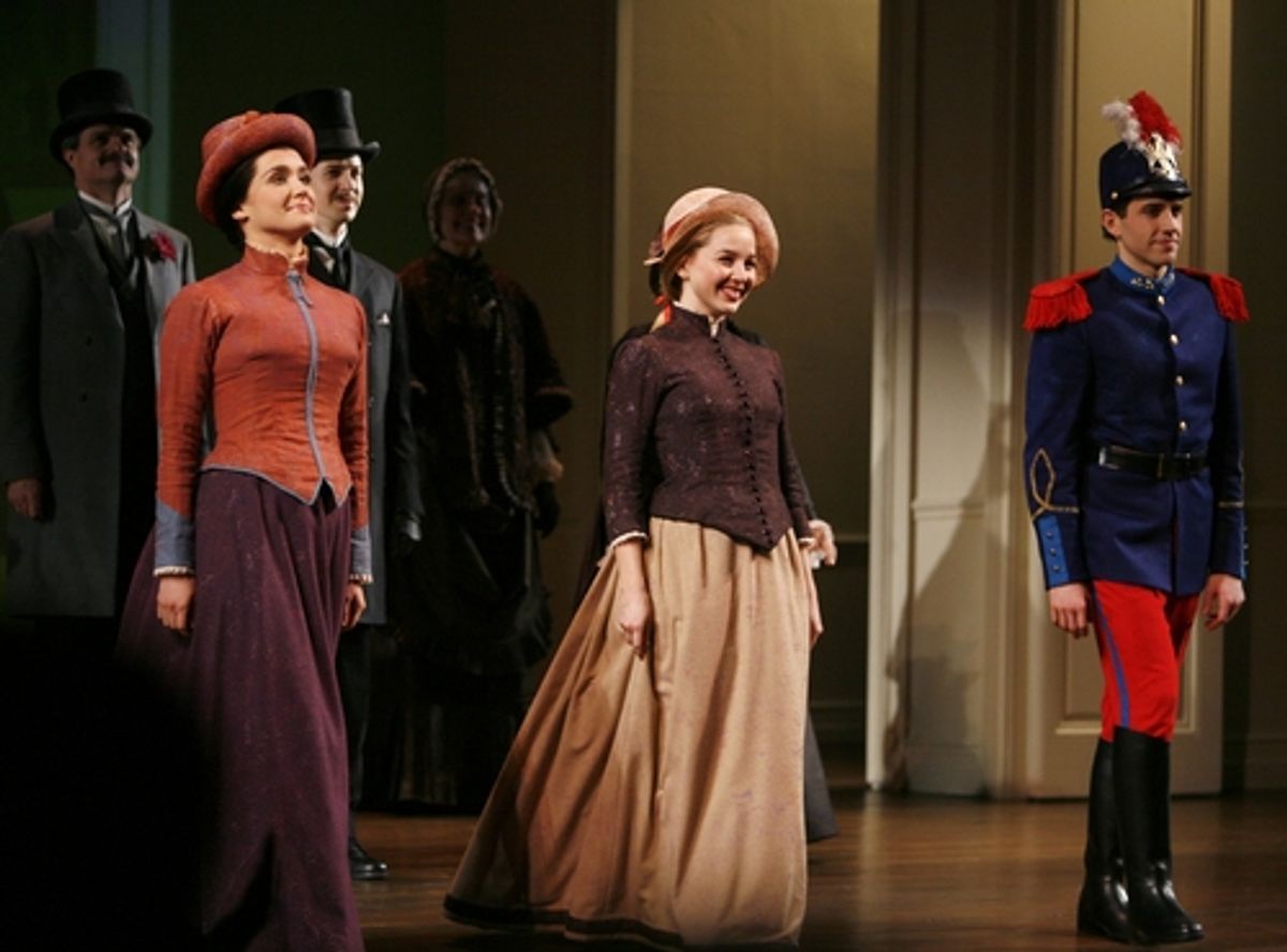 Brynn O'Malley, Jessica GrovÃ© and Santino Fontana at 