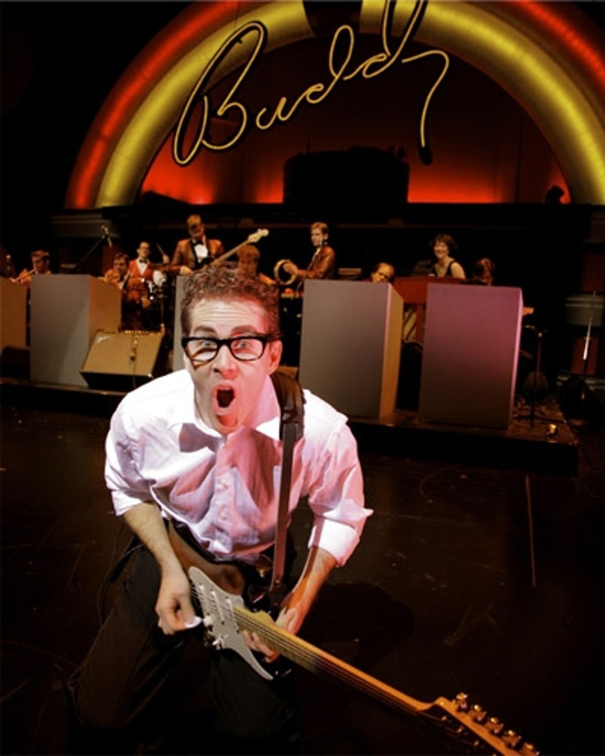 Pat McRoberts as Buddy Holly at 'The Buddy Holly Story' at WBT
