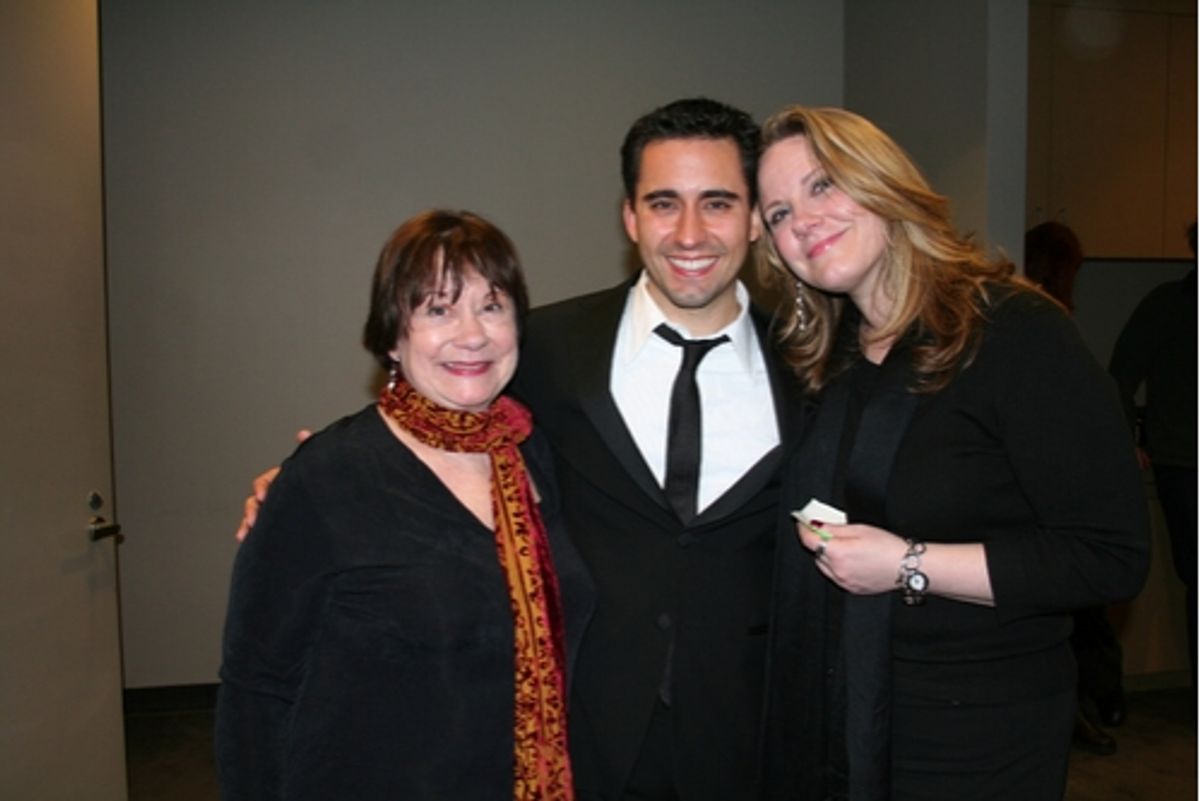 Libby Franck, John Lloyd Young and Alison Franck
 at 