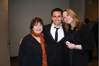Libby Franck, John Lloyd Young and Alison Franck
 Photo