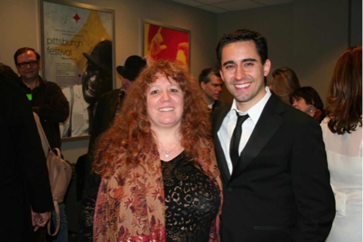Katie Agresta and John Lloyd Young at 