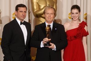 Steve Carell, Brad Bird and Anne Hathaway Photo