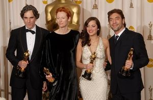 Daniel Day-Lewis, Tilda Swinton, Marion Cotillard and Javier Bardem Photo