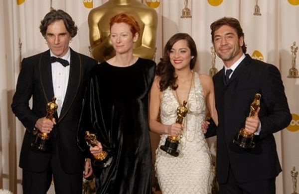 Daniel Day-Lewis, Tilda Swinton, Marion Cotillard and Javier Bardem Photo