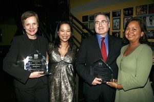 Tara Rubin, Christine Toy Johnson and Todd Haimes Photo