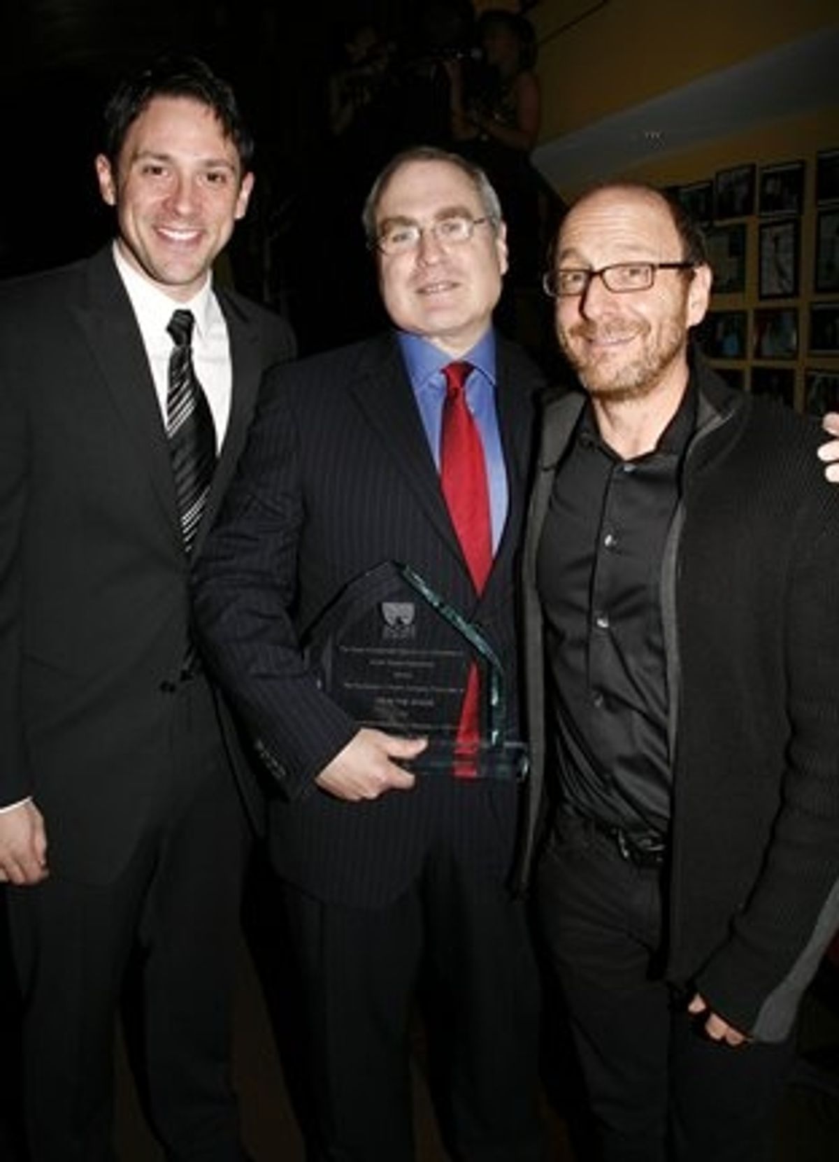 Steve Kazee, Todd Haimes and Lonny Price at Diversity on Broadway Awards