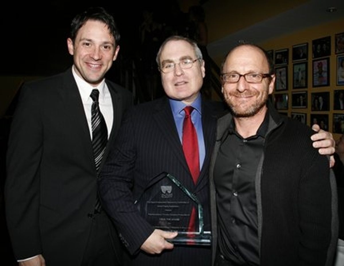 Steve Kazee, Todd Haimes and Lonny Price at Diversity on Broadway Awards