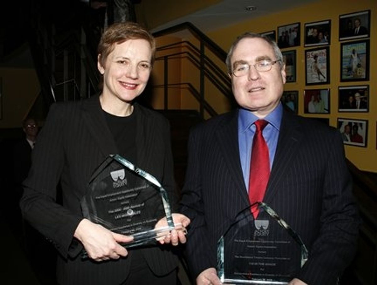 Tara Rubin and Todd Haimes at Diversity on Broadway Awards