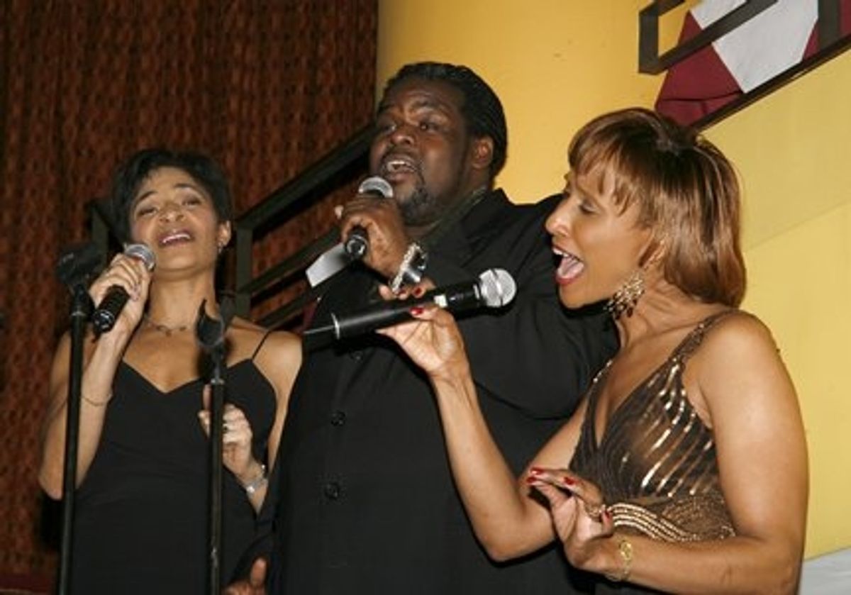 Allyson Tucker, Roosevelt Andre Credit and Julia Breanetta Simpson at Diversity on Broadway Awards