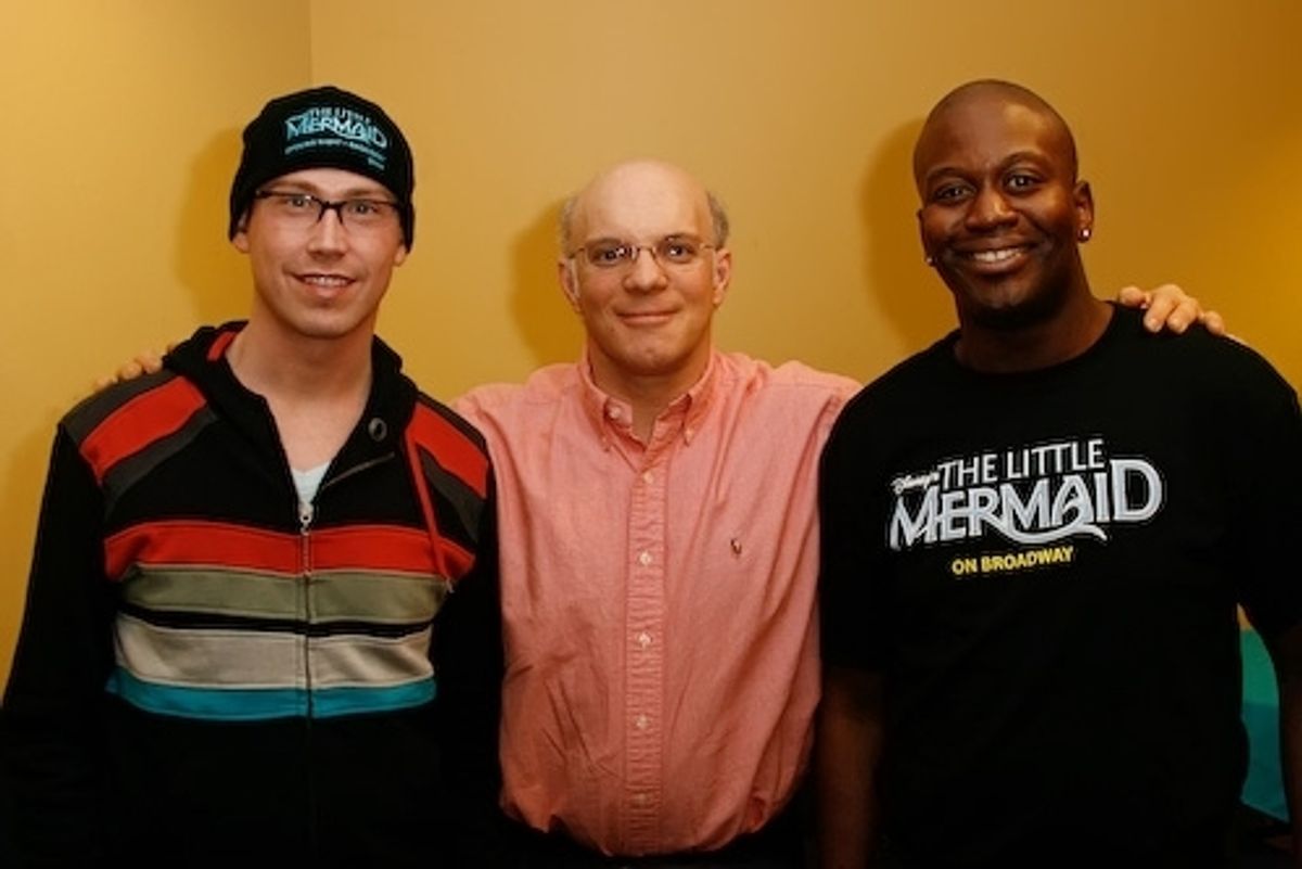 Tyler Maynard, Eddie Korbich, and Tituss Burgess at 