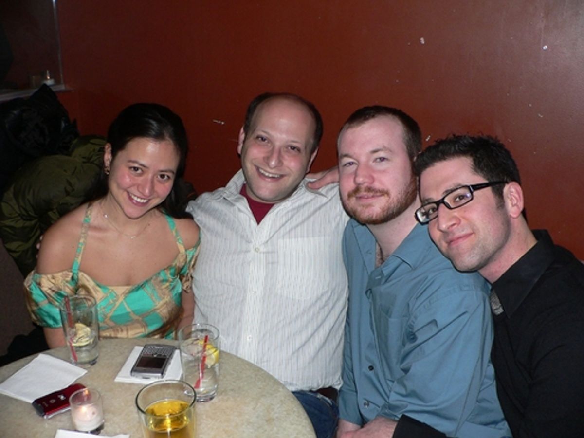 Marissa Kamin, Isaac Robert Hurwitz, Shane Marshall Brown and Ben Rimalower at 