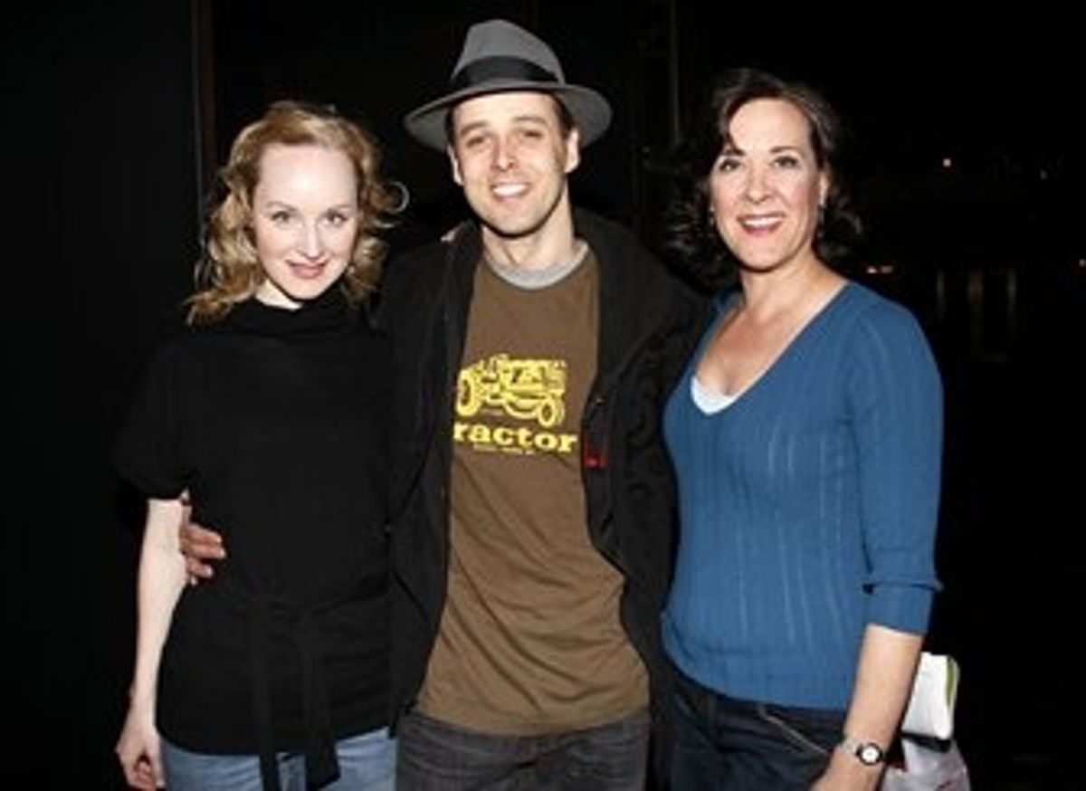 Erin Davie, Noah Racey and Karen Ziemba at 