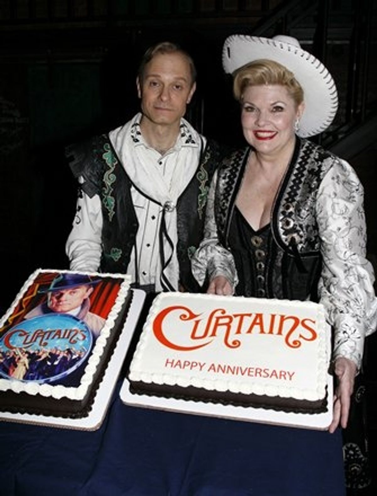 David Hyde Pierce and Debra Monk at 