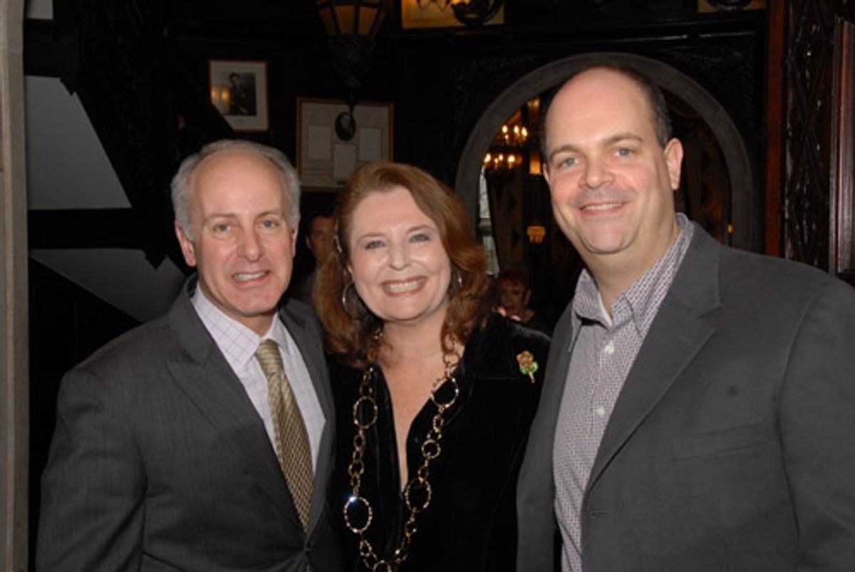 Joseph Benincasa, Randie Levine-Miller and Brad Oscar at Robert Klein at The Friars Club