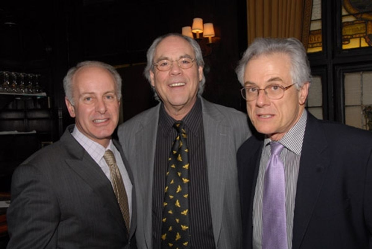 Joseph Benincasa, Robert Klein and Jeffrey Lyons at 